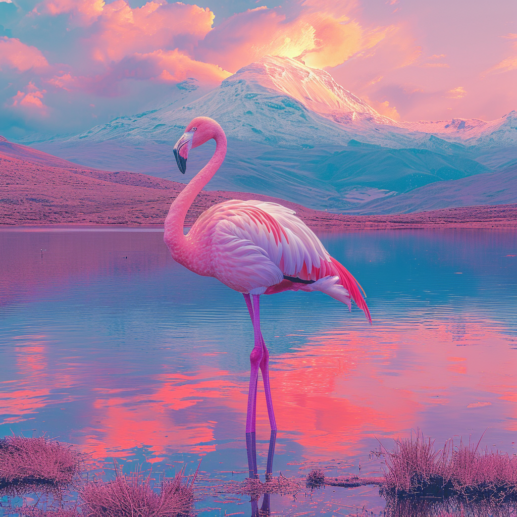 Beautiful Flamingo by Chilean Landscapes