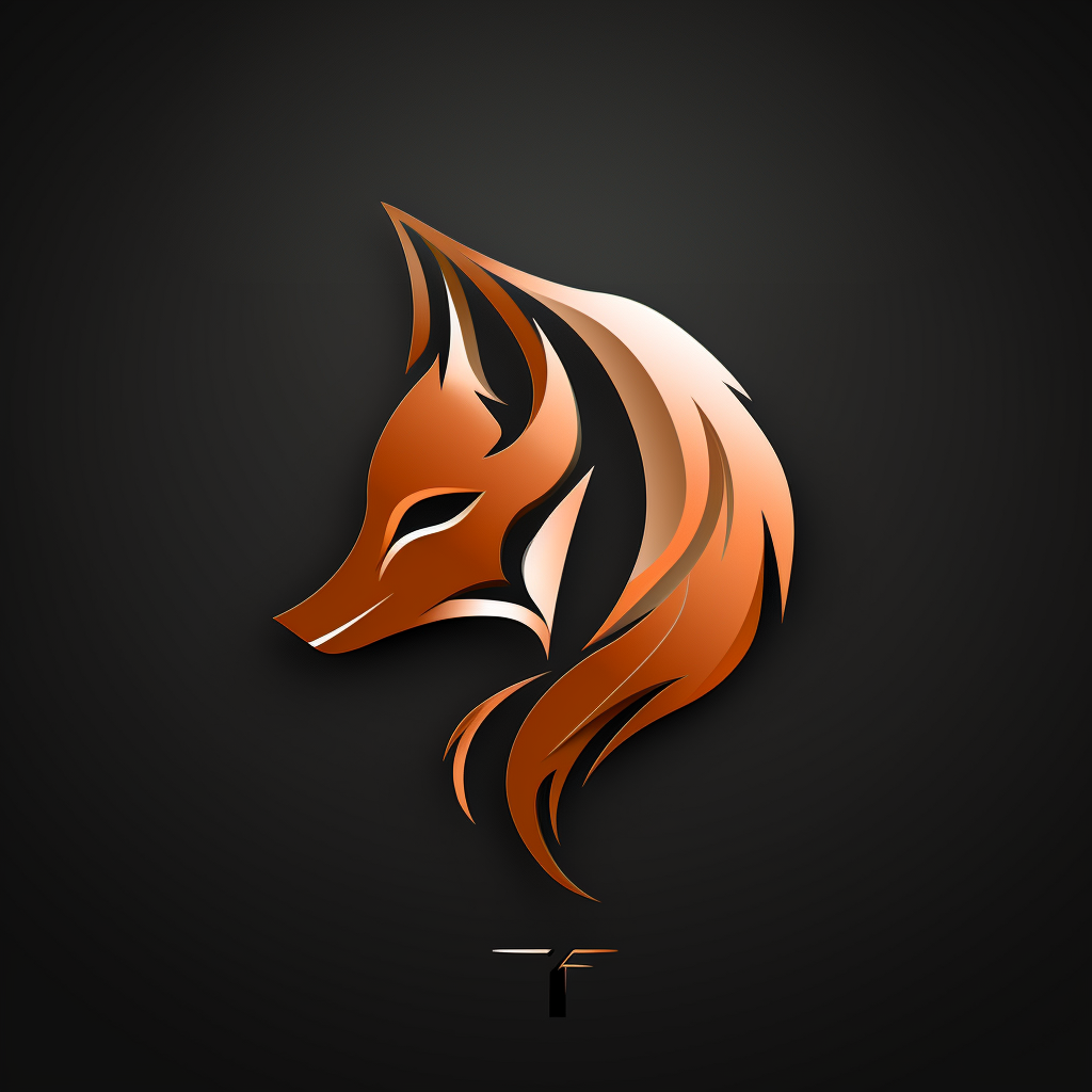 Fox outline logo design