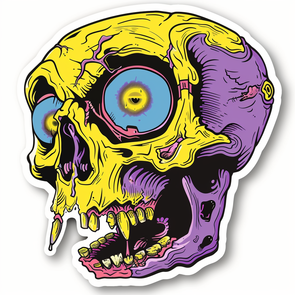 Freakiest Sticker Plain Background