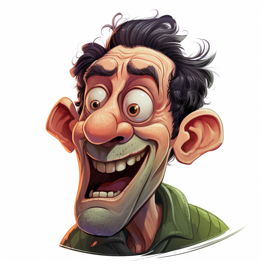 Cartoon of a friendly hunchbacked man