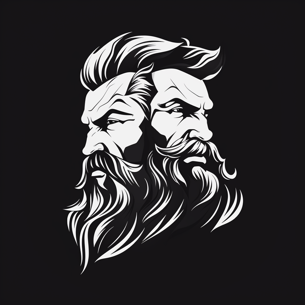 Full Beard Man Logo Design