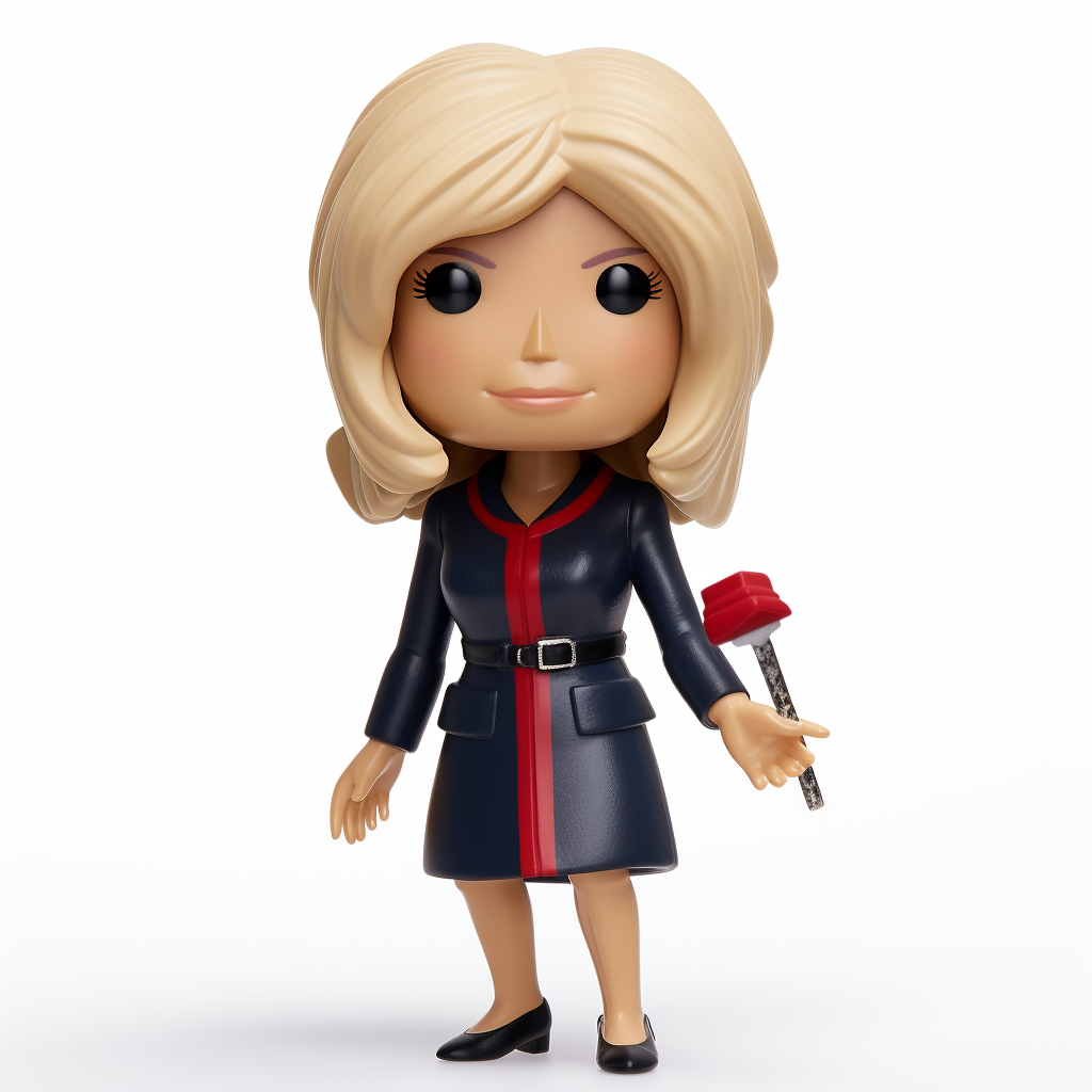 Funko Pop Figure Brigitte Macron Hyperrealistic 3D