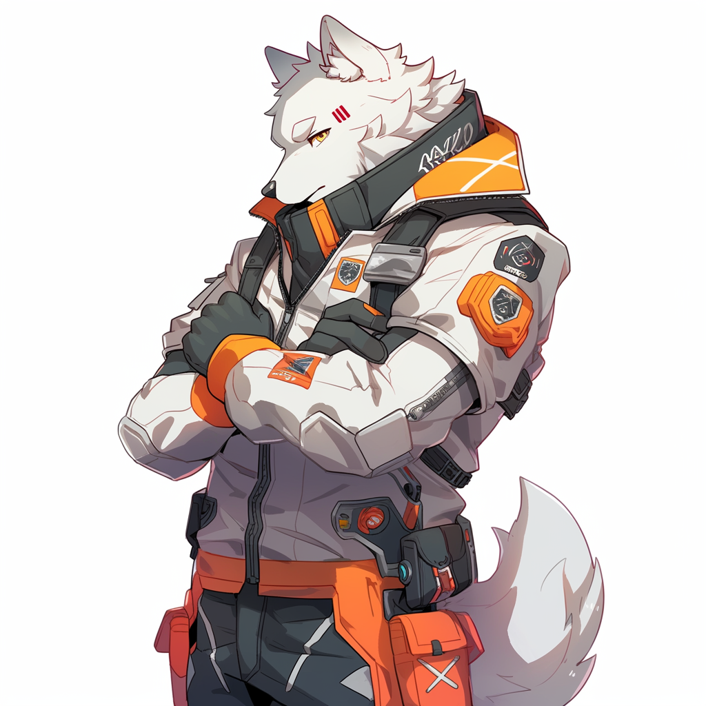 Furry version of Amuro Ray from Mobile Suit Gundam