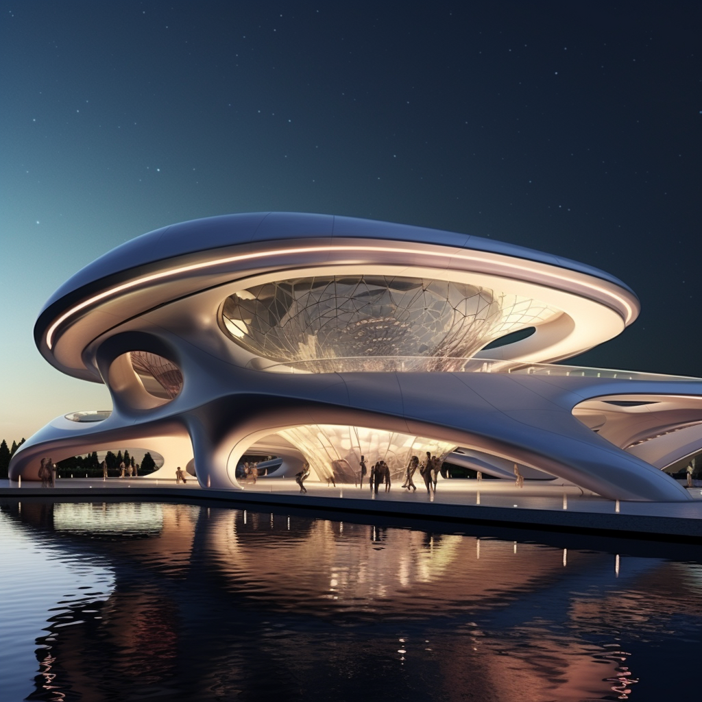 Futuristic Architecture Corporation Enterprise Concept