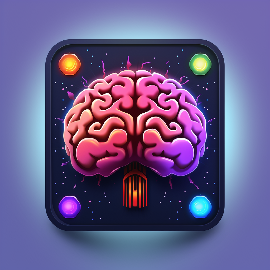 Brain icon for game app