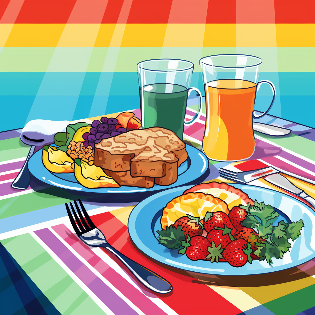 Gay Pride Brunch Table