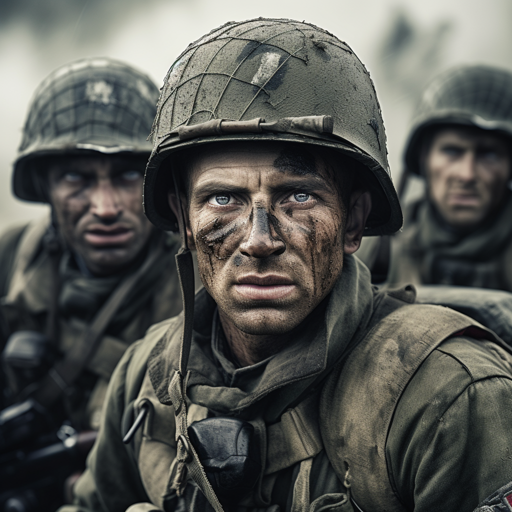 German World War II soldiers marching