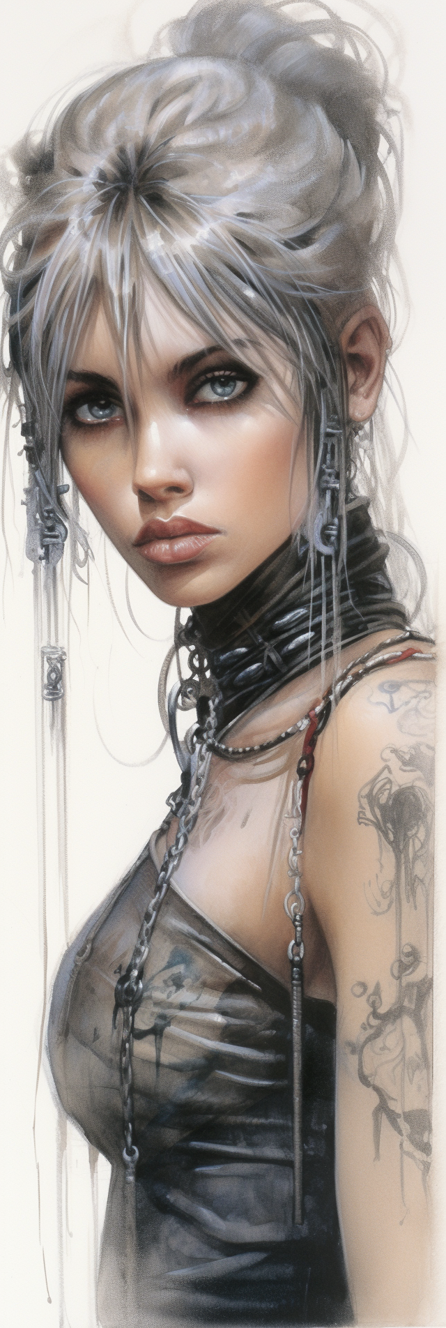 Beautiful girl artwork by Luis Royo