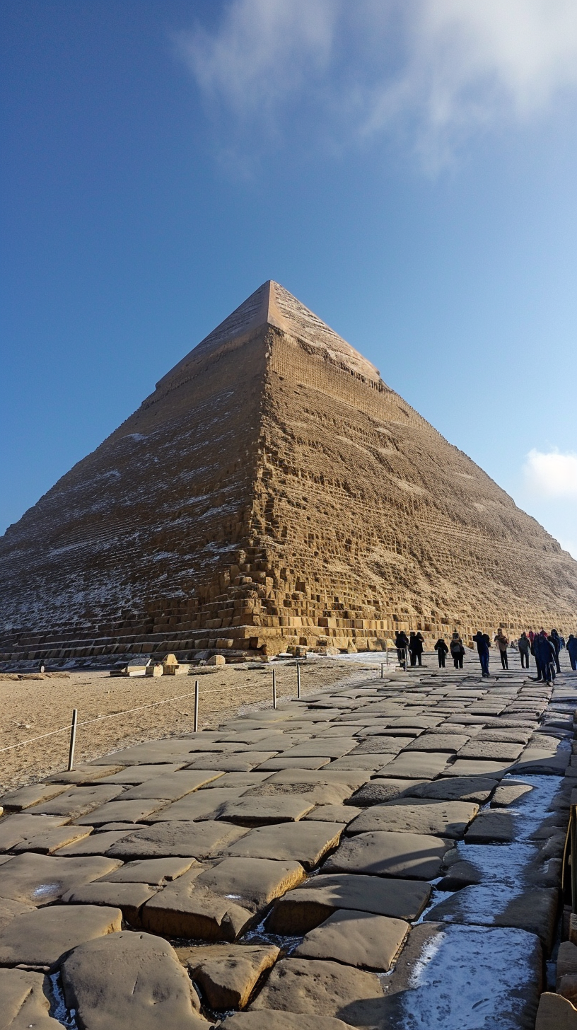 People at Giza Pyramids