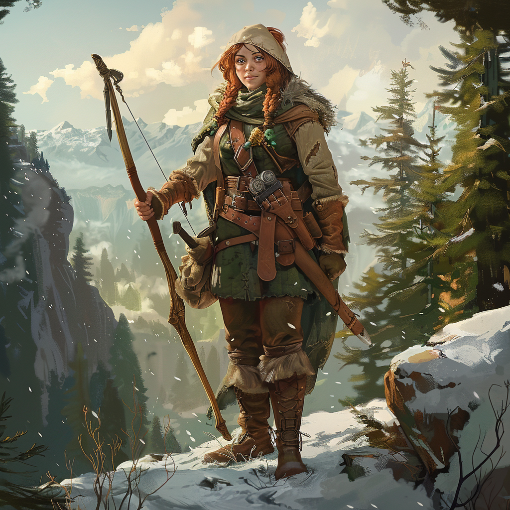 Female Gnome Ranger Character Design