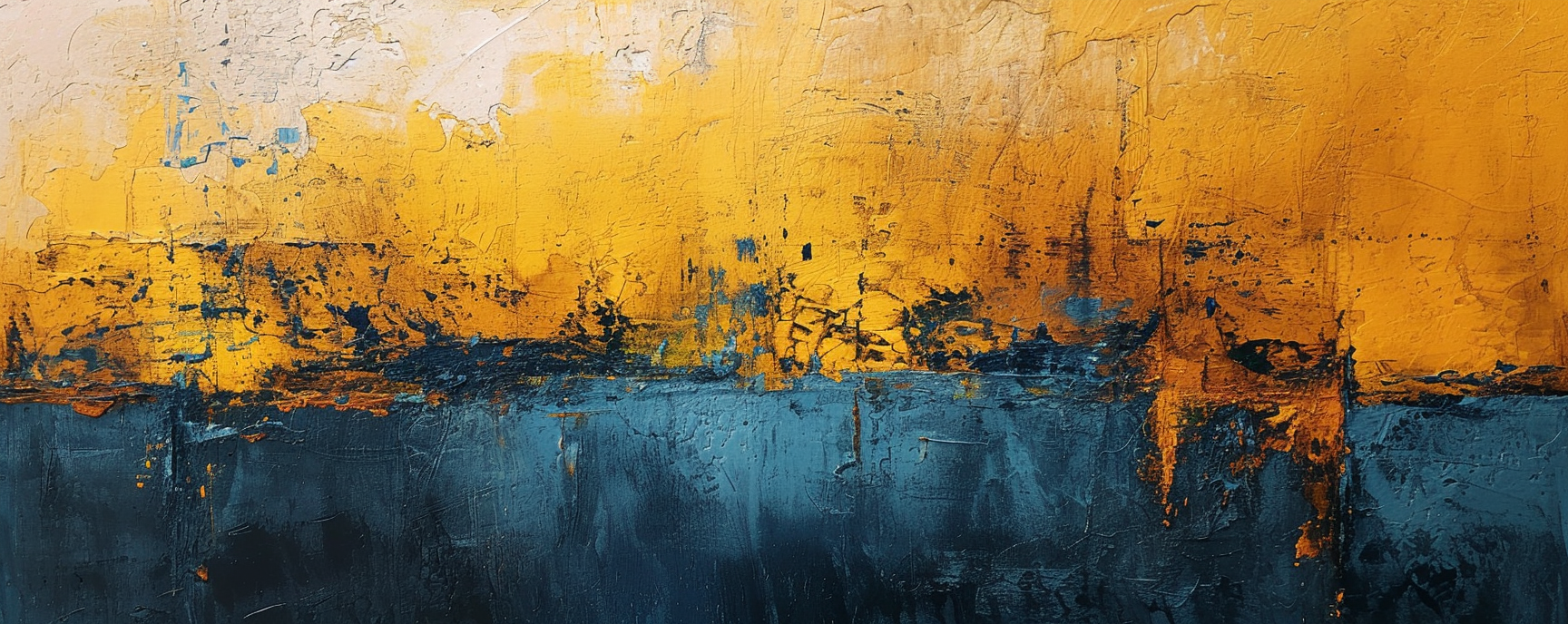 Beautiful gold and blue Rothko print