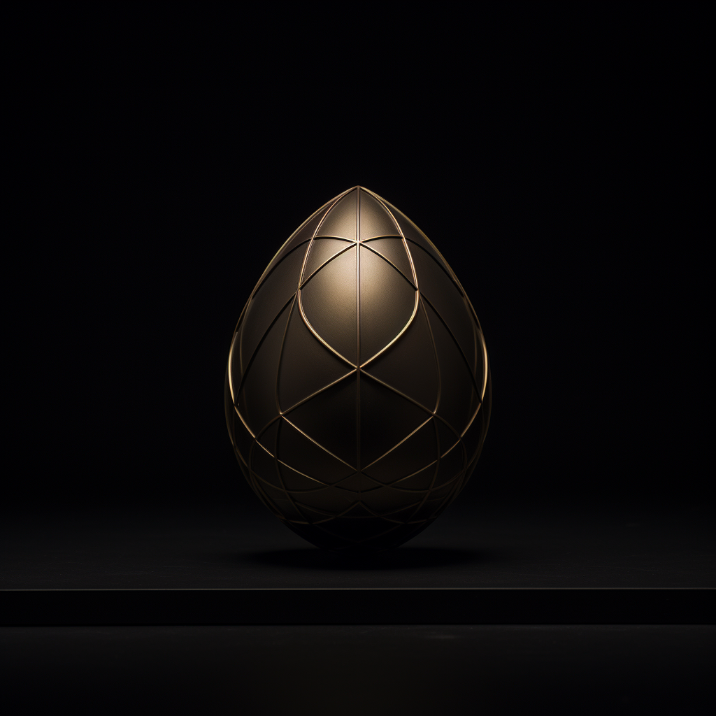 Golden ratio egg image