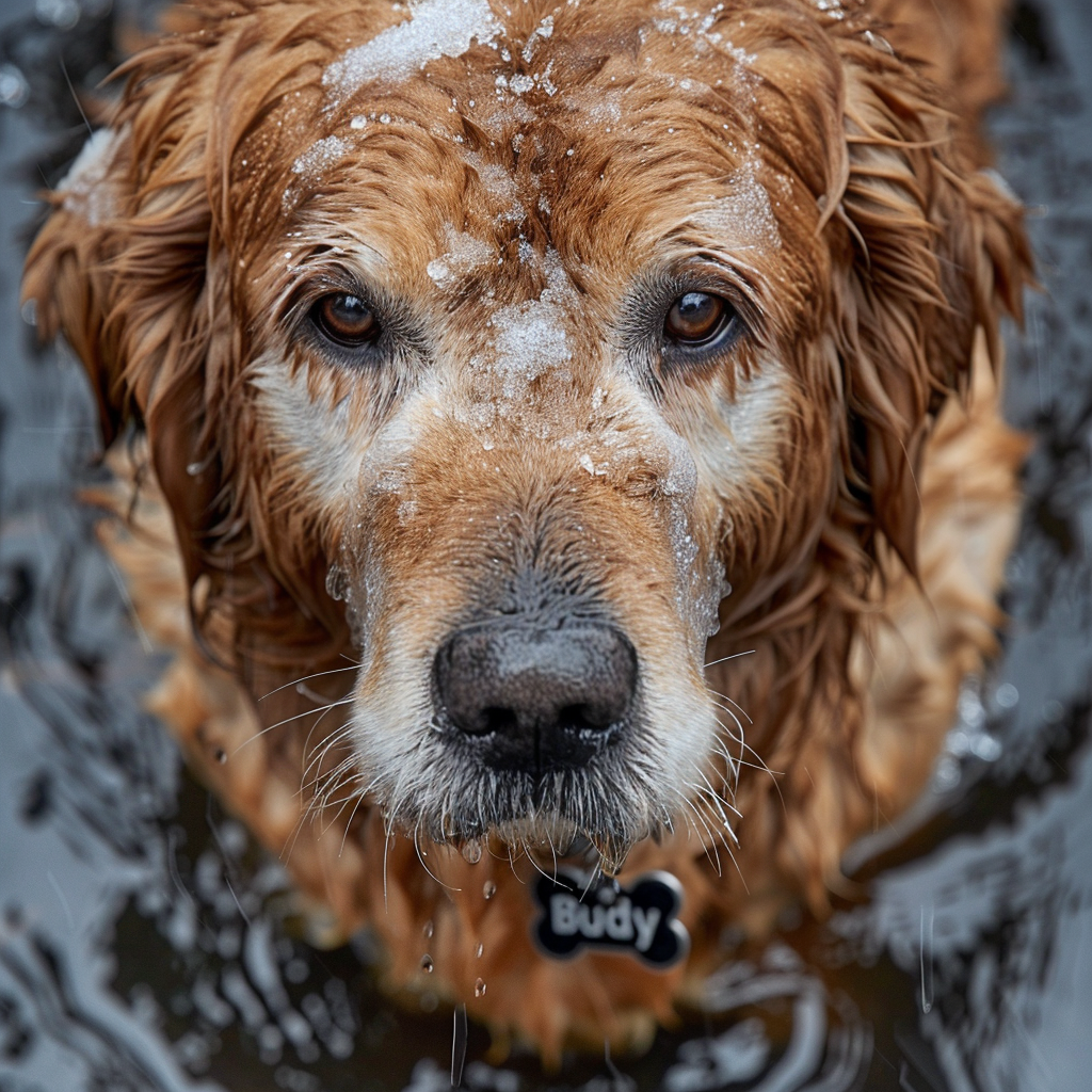 Golden Retriever Dog Tag Buddy HONY