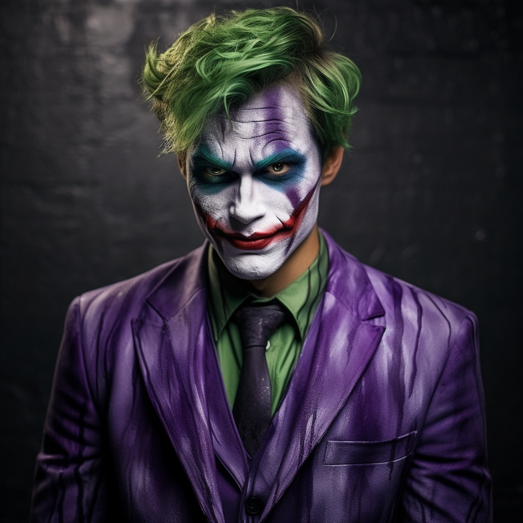 Friendly Joker with Face Paint