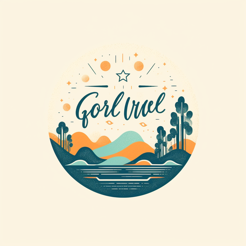 Simple texture logo design for Good Vibes