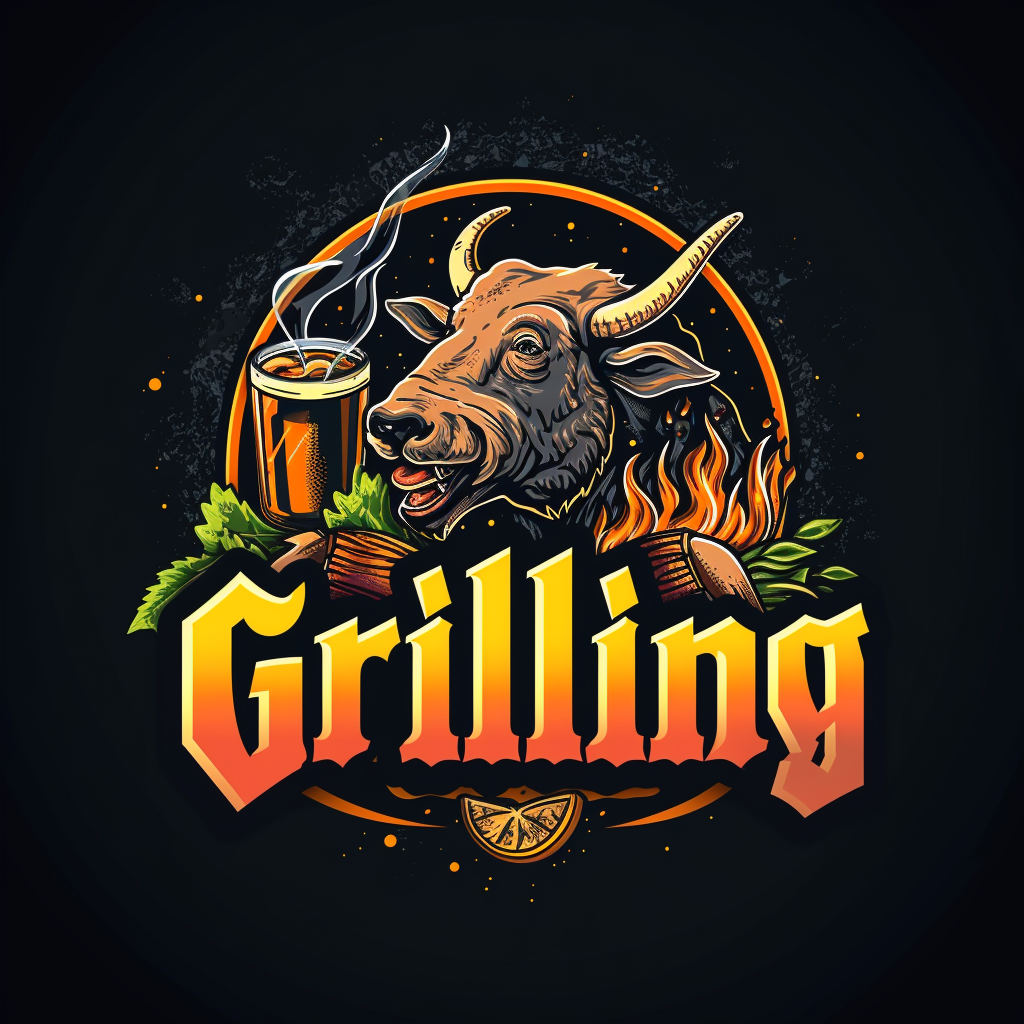 Grilling BeerBBQ Logo Text