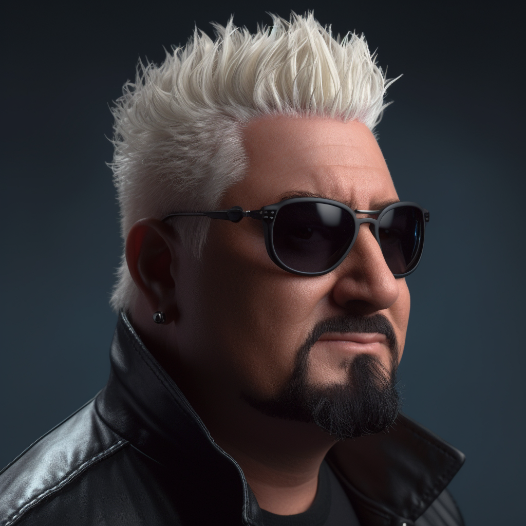 Closeup of Guy Fieri in Agent Gear