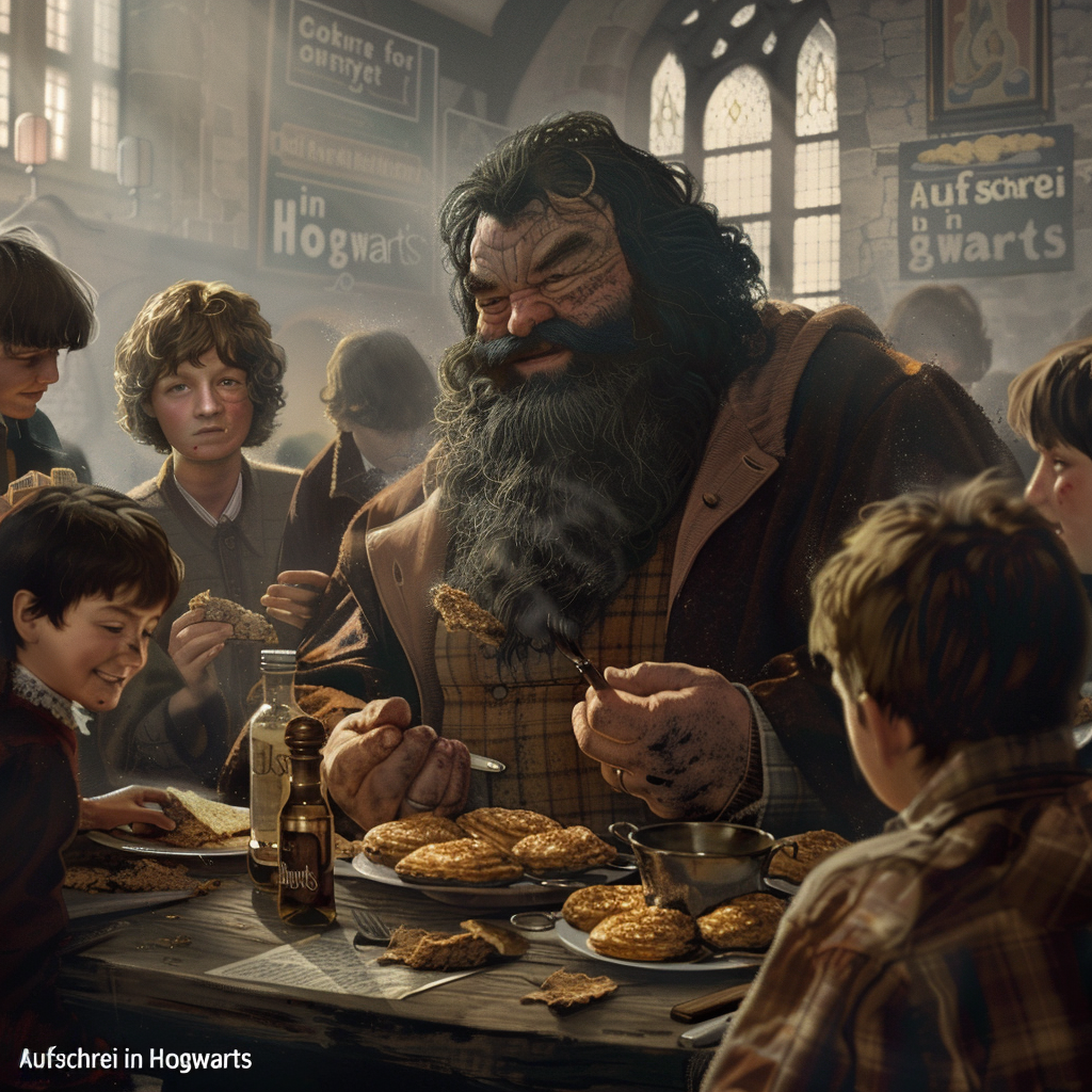 PS1 Hagrid eating Hogwarts students