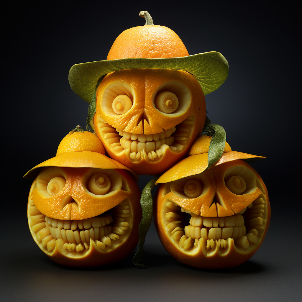 Animated Halloween Citrus Fruit