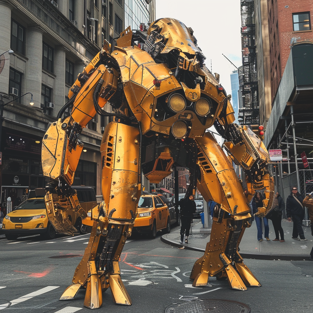 Hellbot Golden Army NYC Streets