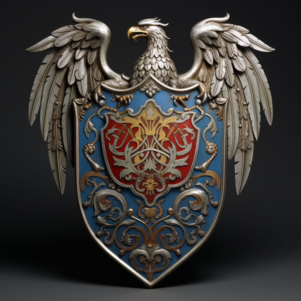 Heraldic Shield with Phoenix