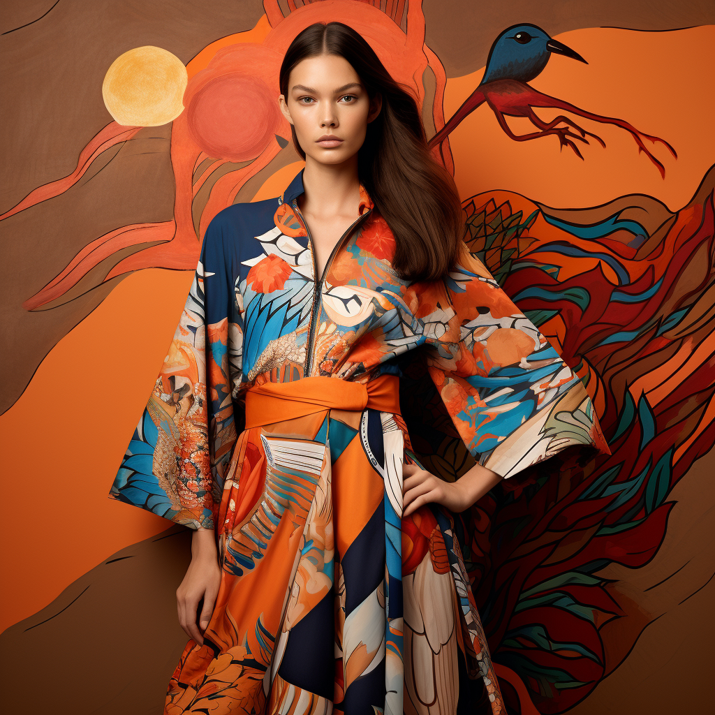 Stylish fashion inspired by Hermes prints