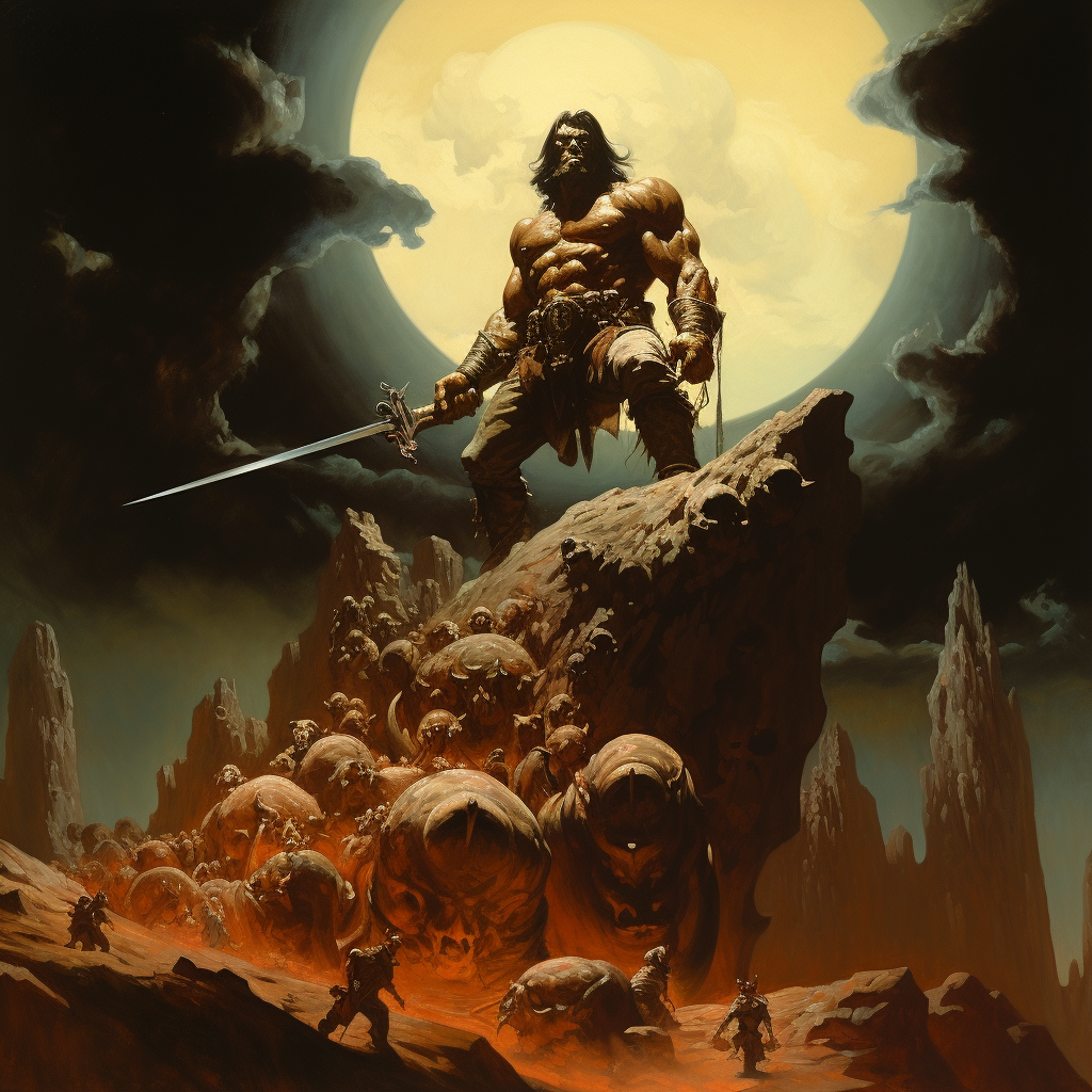 Frank Frazetta's High Overseer Painting