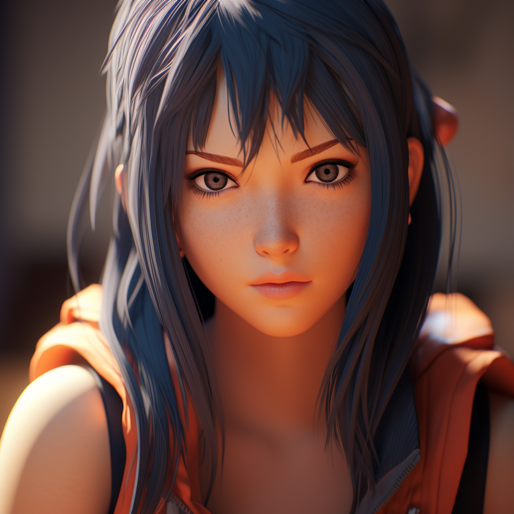 Hinata from Naruto: Stunning 3D Artwork