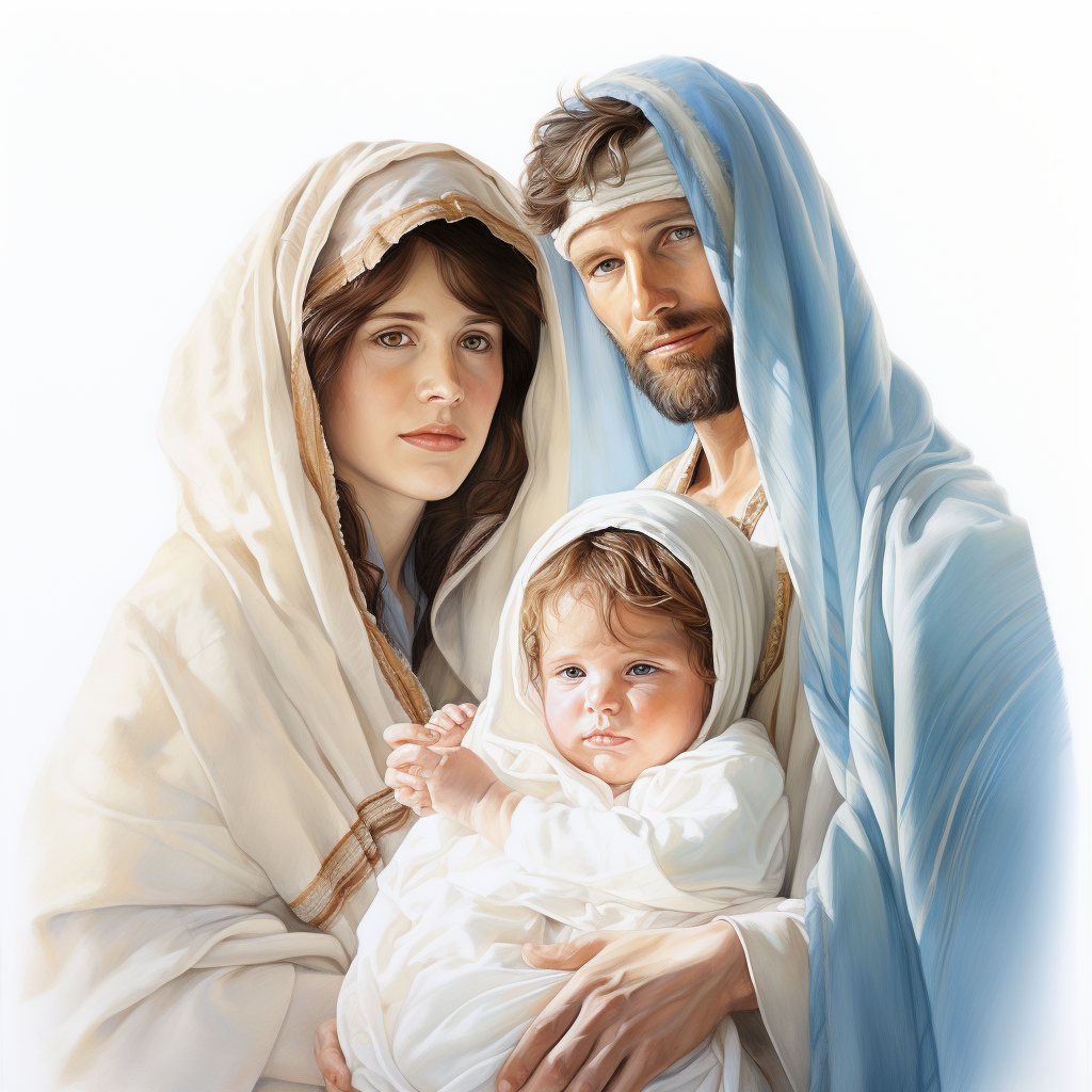 Holy Family Nativity Painting