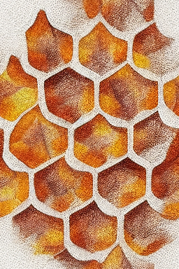 Abstract honeycomb pattern on Thanks Giving