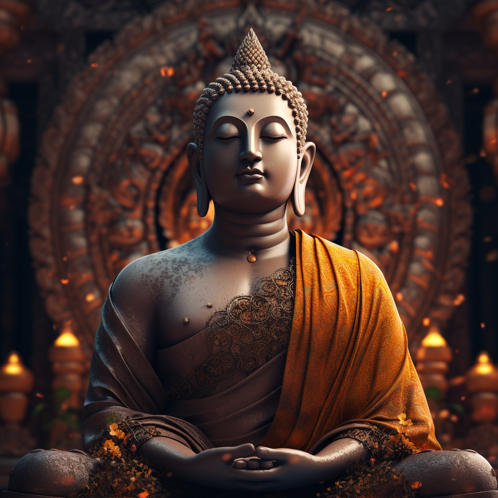 Beautiful Human Buddha Headshot Picture