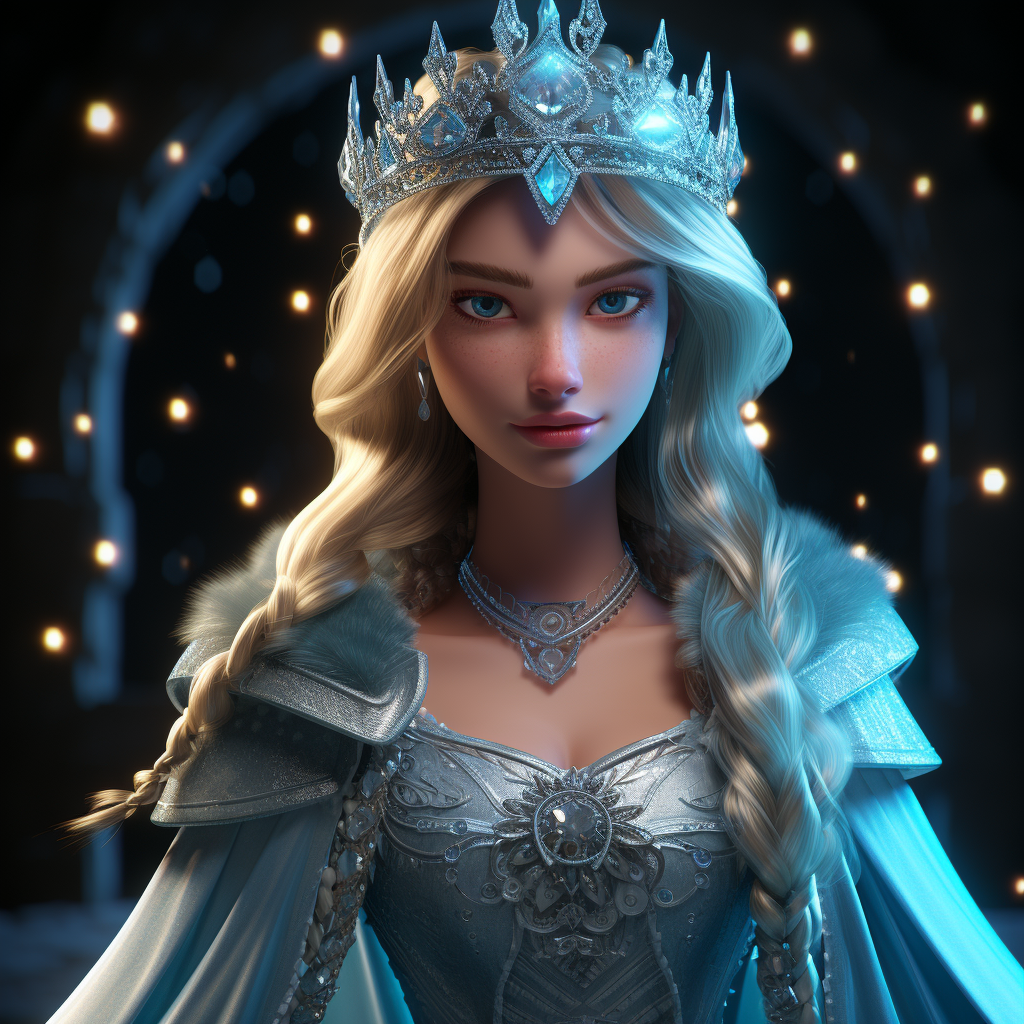 Ice Kingdom Princess in Comic Art