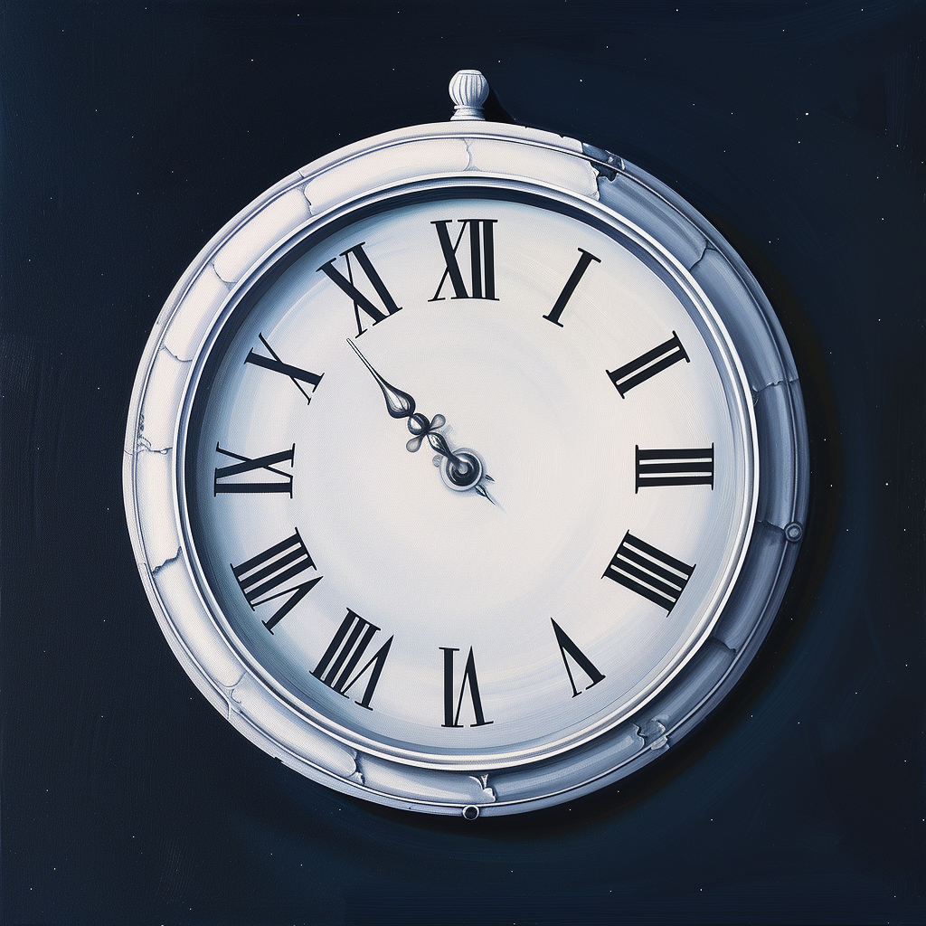 Clock time illustration prompt