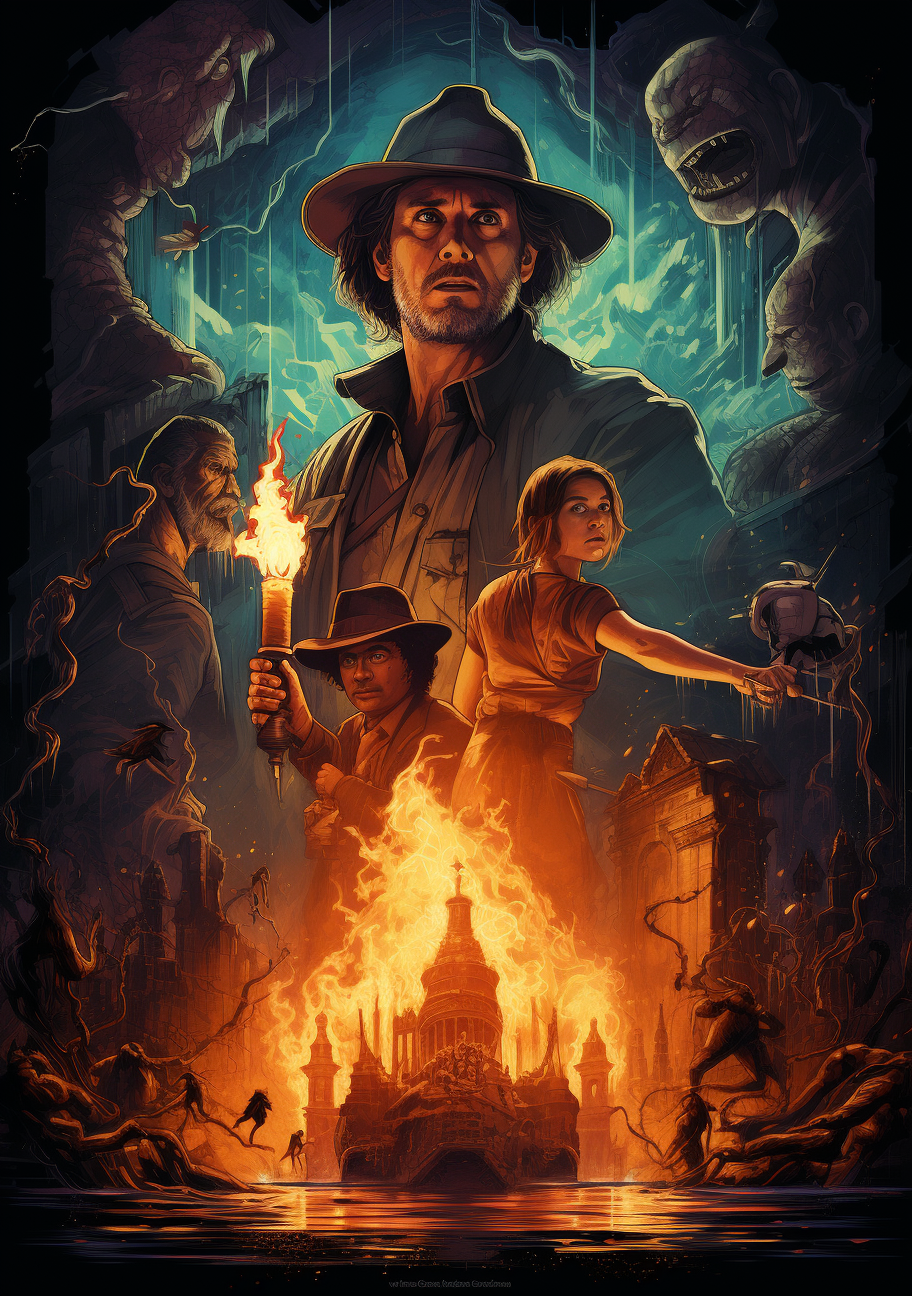 Indiana Jones movie poster without text