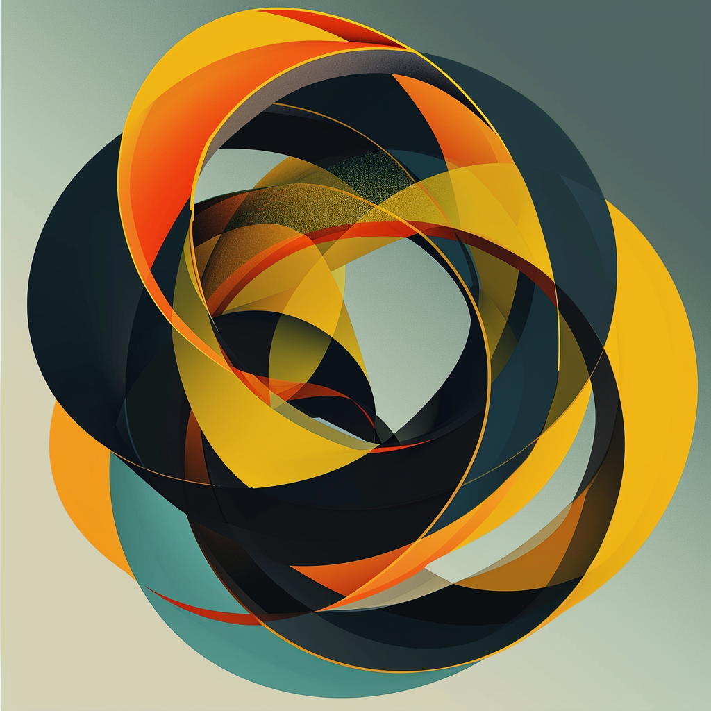 Abstract infinity design in Weingart style