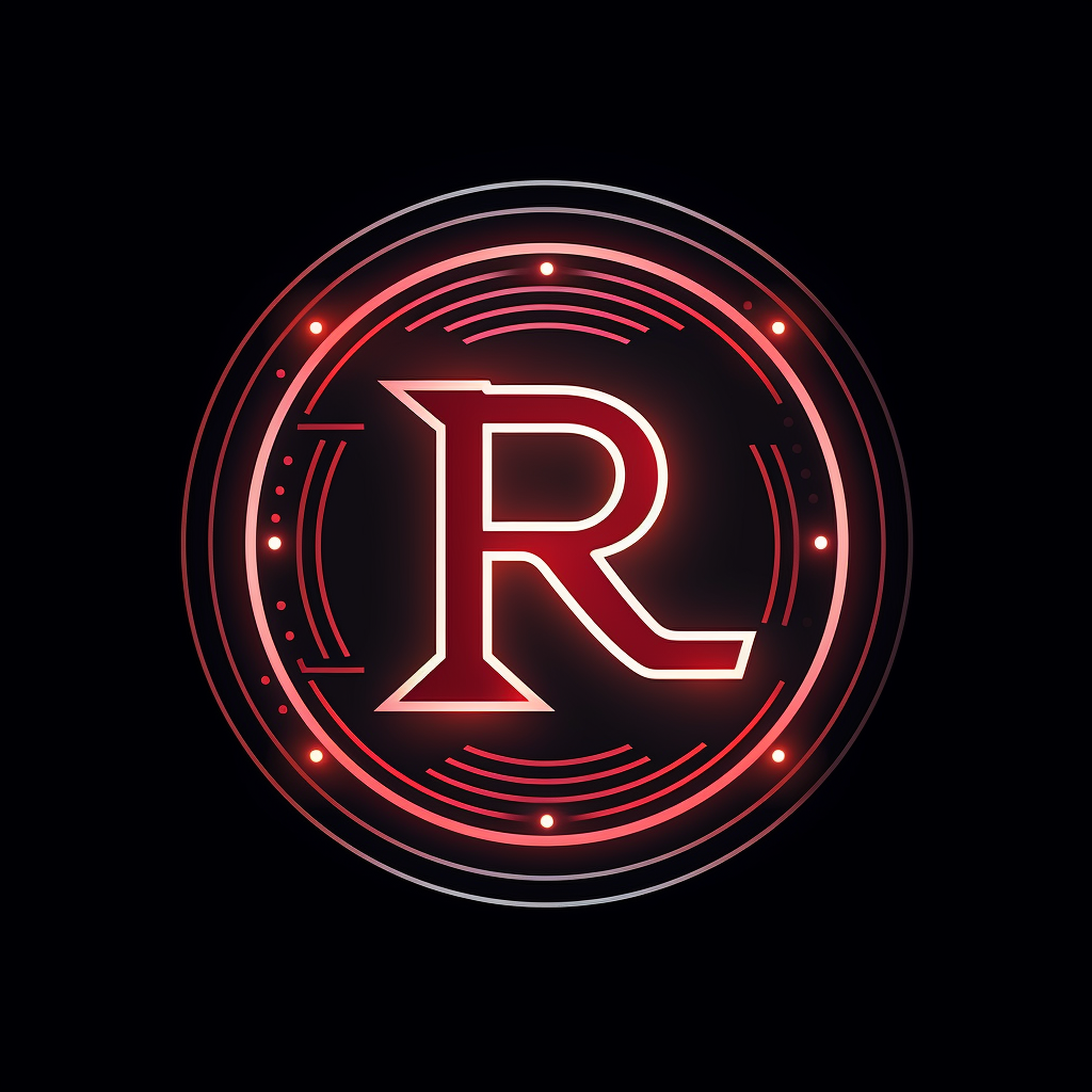 Modern intertwined REC monogram logo