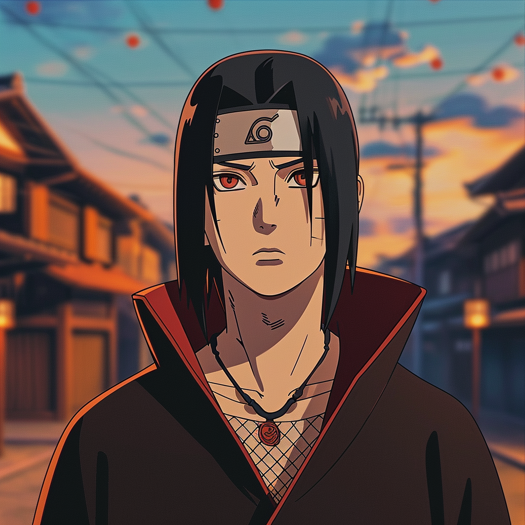 Itachi Uchiha Naruto Shippuden Retro Studio Ghibli Animation