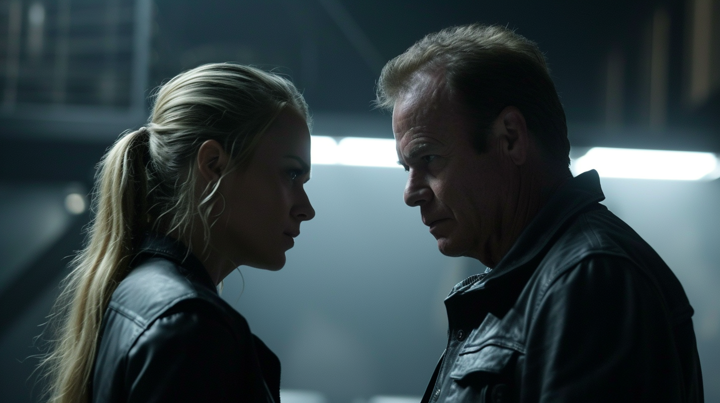 Jack Bauer and Kenzie Dalton in intense showdown