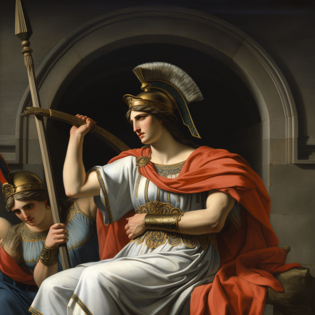 Masterpiece by Jacques-Louis David painting