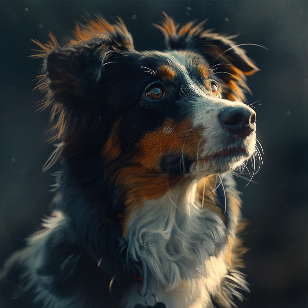 January art dog by Yanjun Cheng