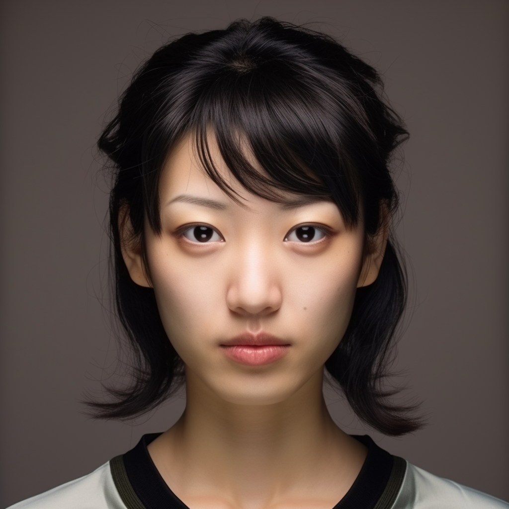 Photo-real Japanese woman headshot avatar