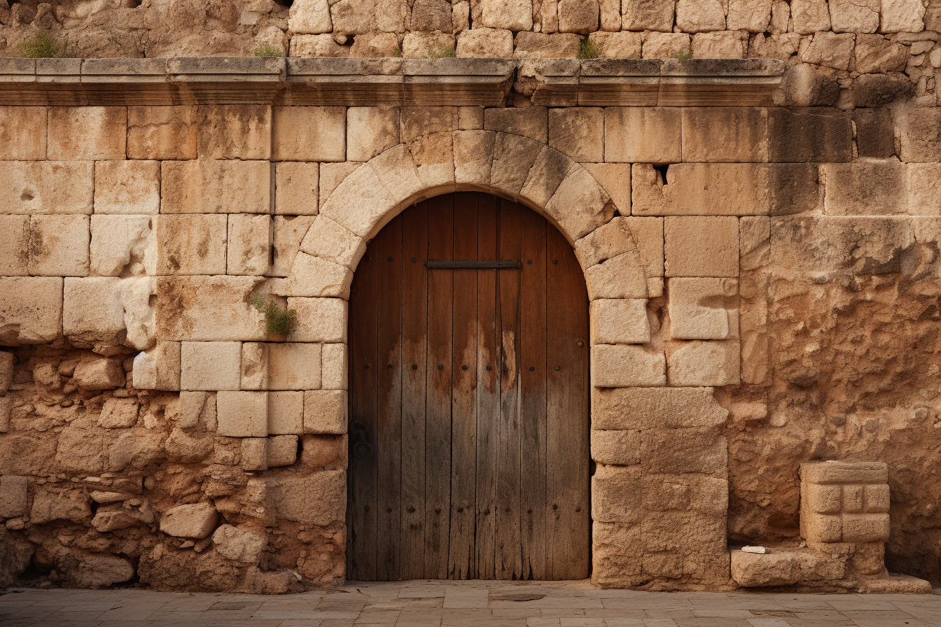 Ancient door in Jerusalem's Old City