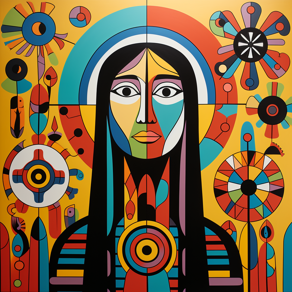 Norval Morrisseau's Jesus painting