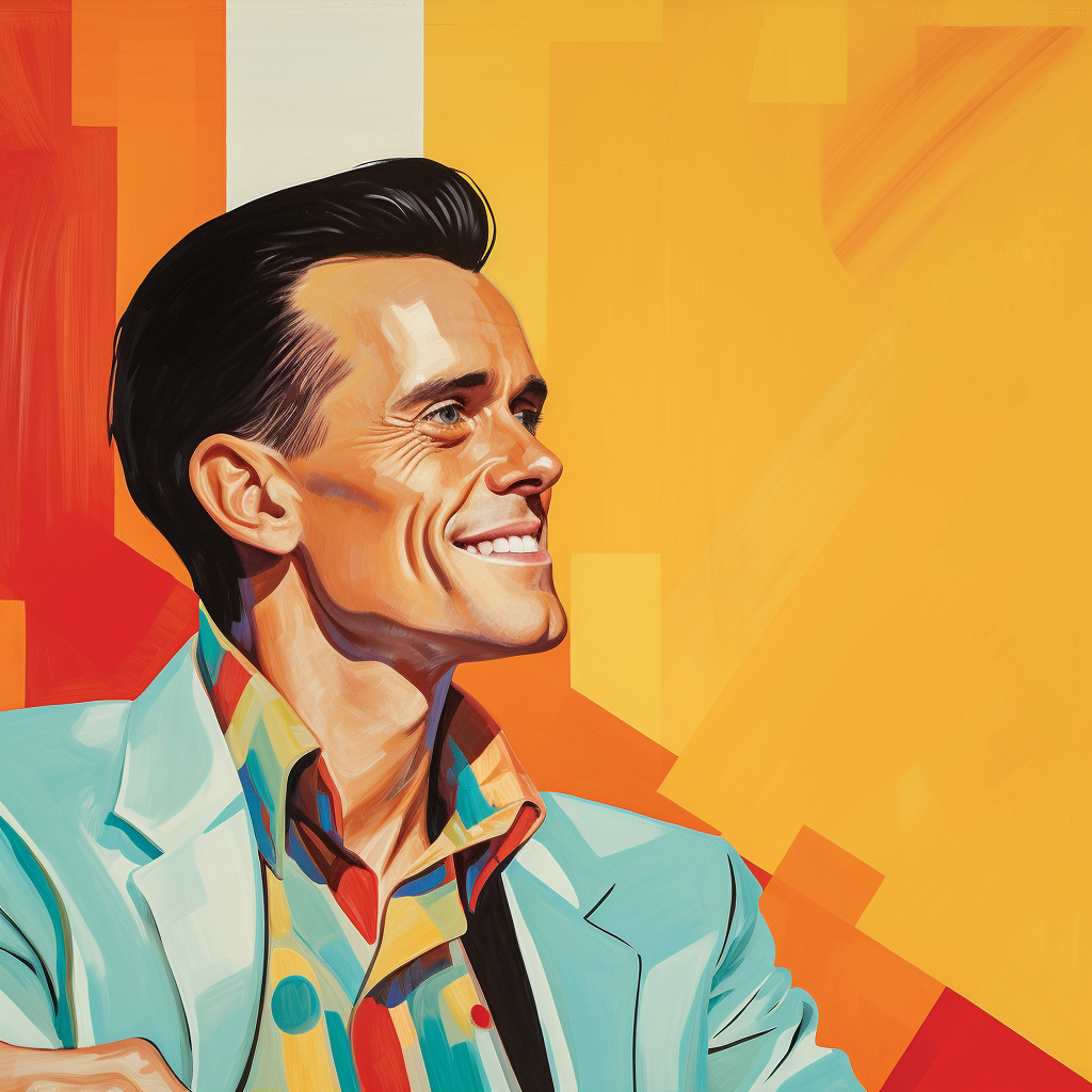 Jim Carey portrait by Ezra Jack Keats