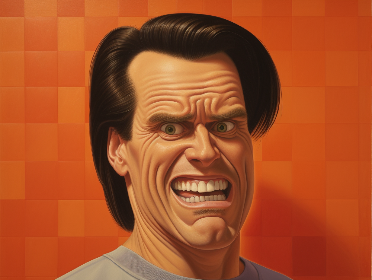 Famous Jim Carey painting by Fernando Botero