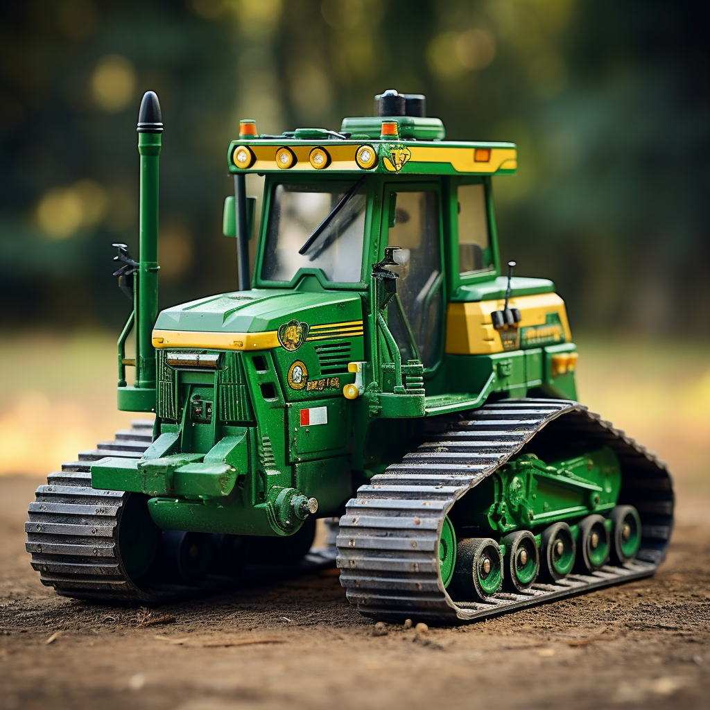 Transformed John Deere Dozer in green