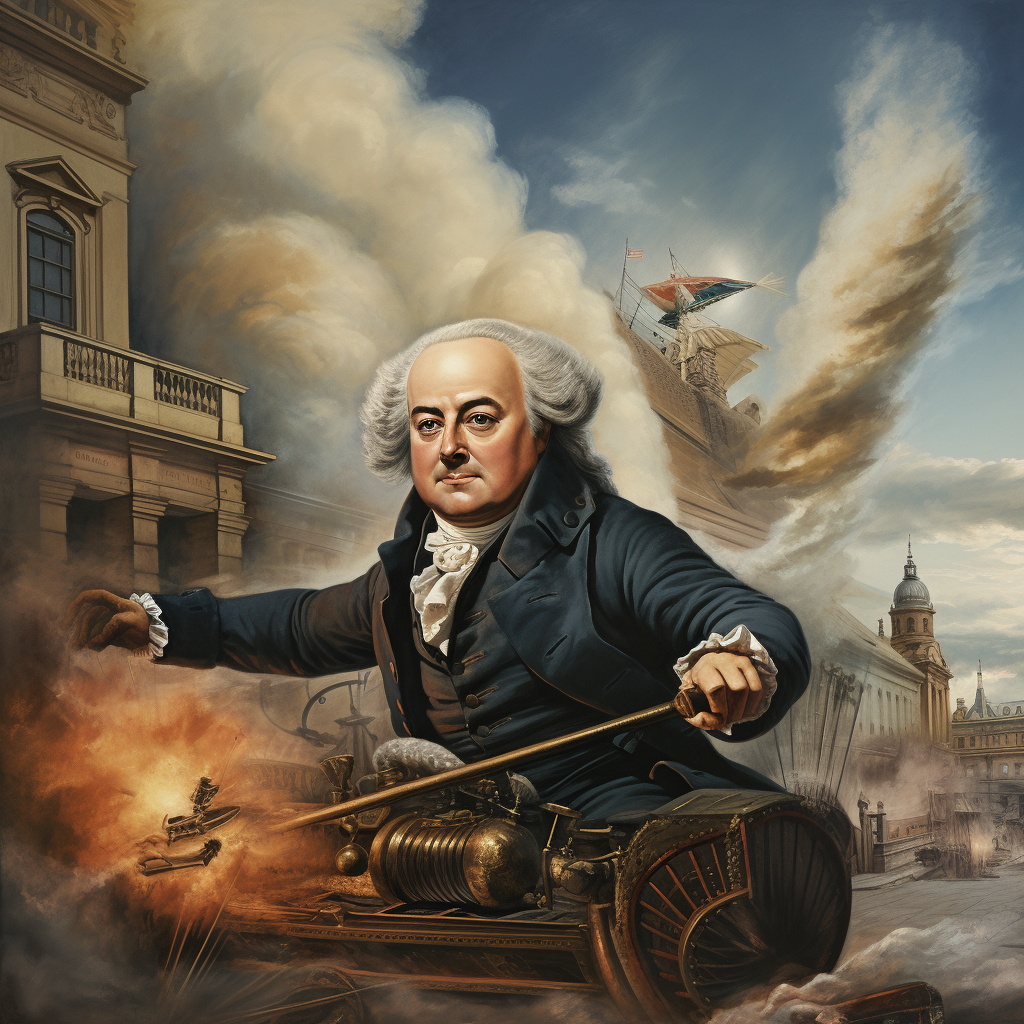 John Adams giving speed to Congress