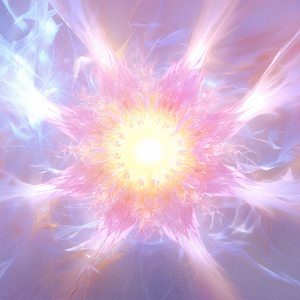 Joyful portal with radiant brilliance and harmonious fusion