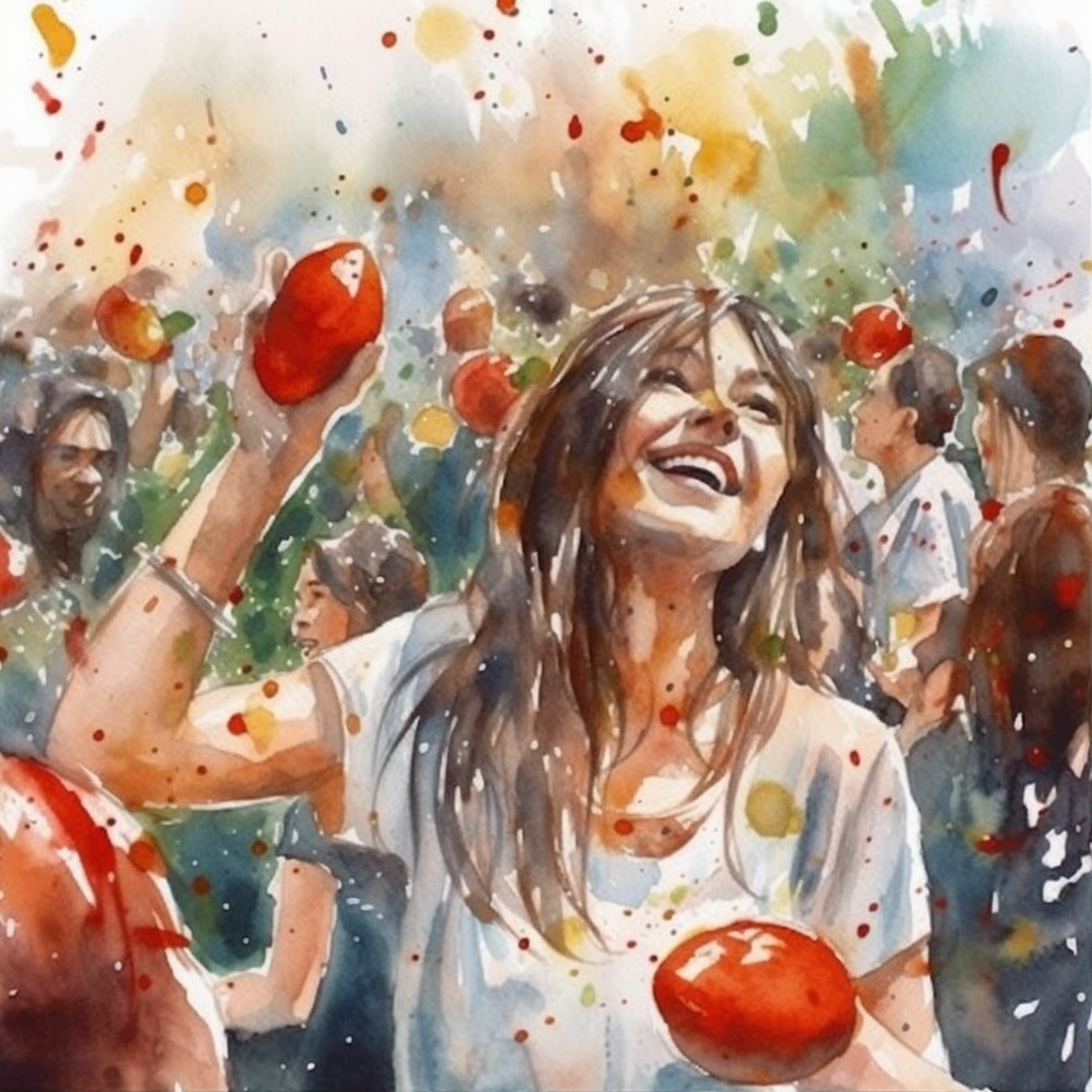 Woman at Tomato Festival