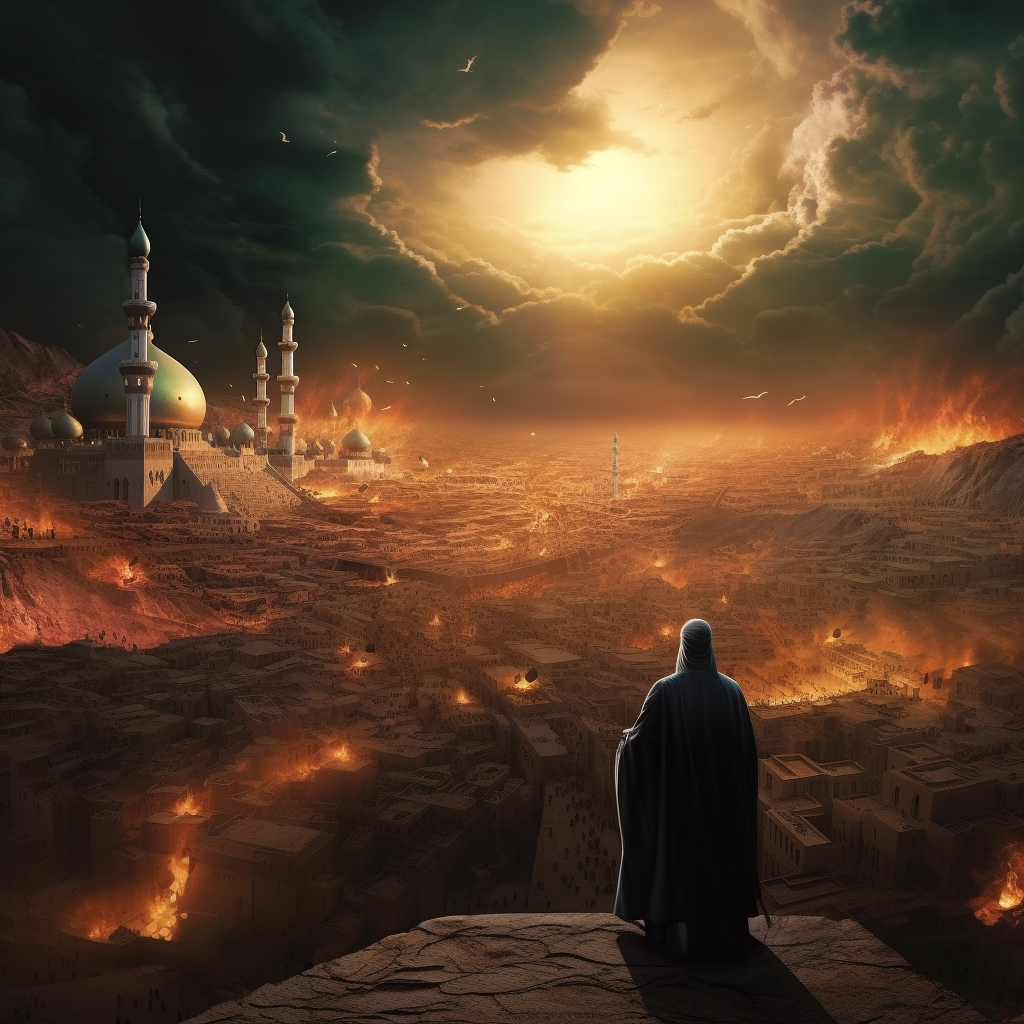 Hyperealistic depiction of Judgement Day in Quran